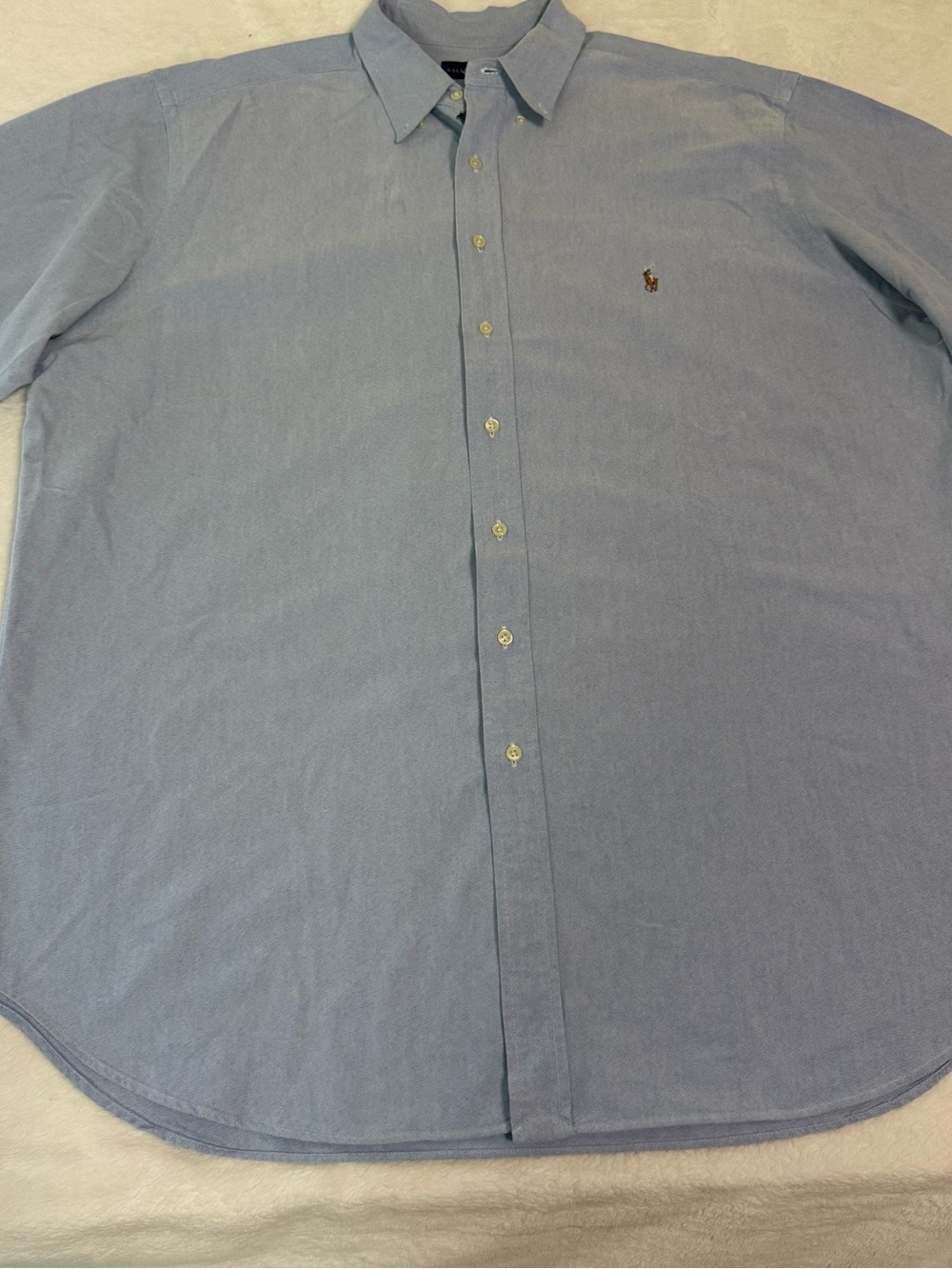 Polo Oxford Button-Down Shirt - Light Blue Polo Ralph Lauren 2XLT